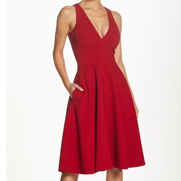 catalina tea length fit & flare dress